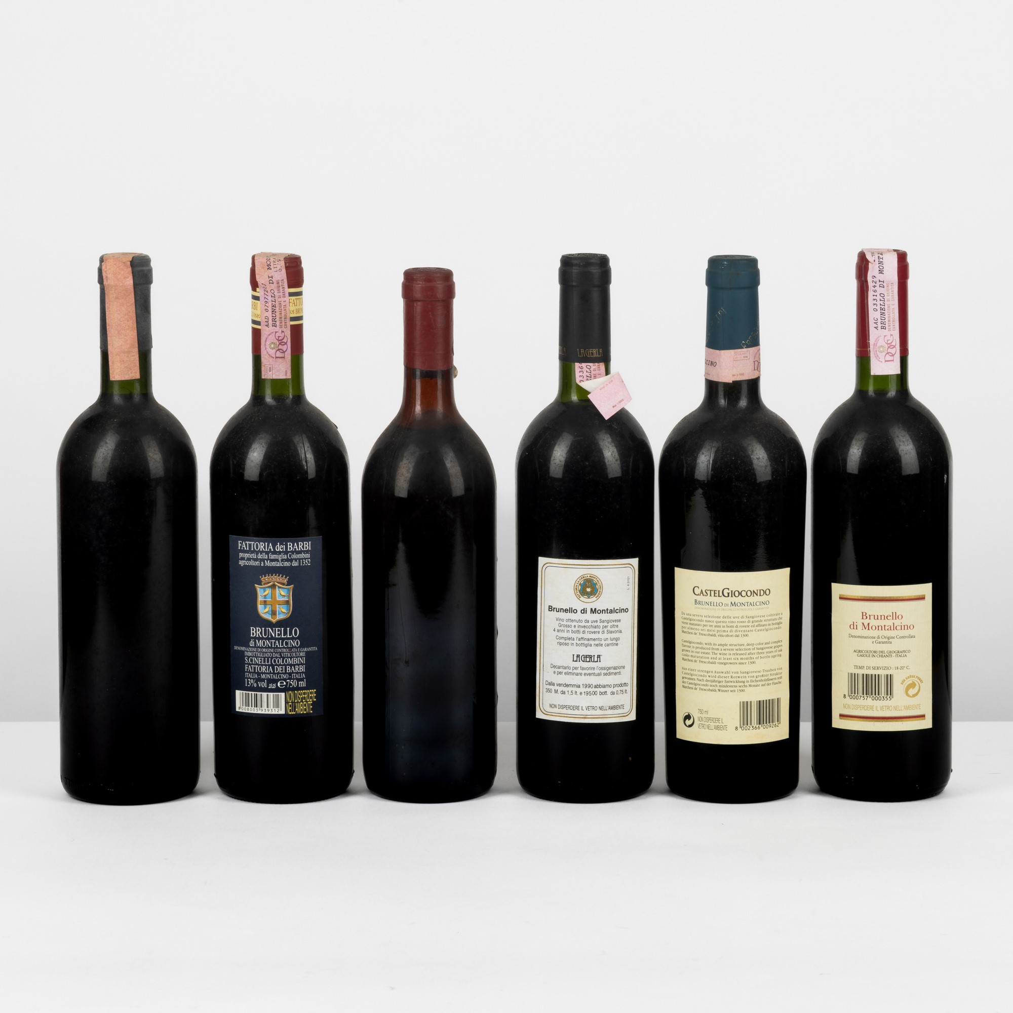 Brunello Di Montalcino, Selezione di vintages dal 1979 al 1996 (6 bottiglie, 75 cl)