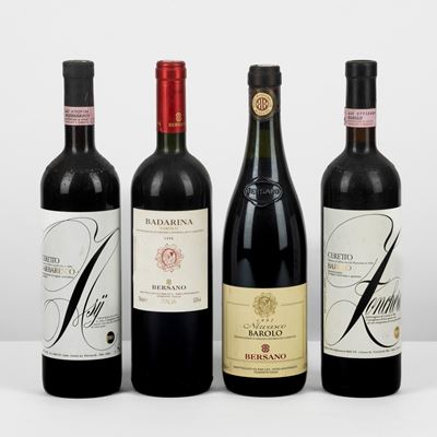 Bersano, Ceretto - Vini Barolo & Barbaresco, Selezione (4 Bottiglie, 75cl)