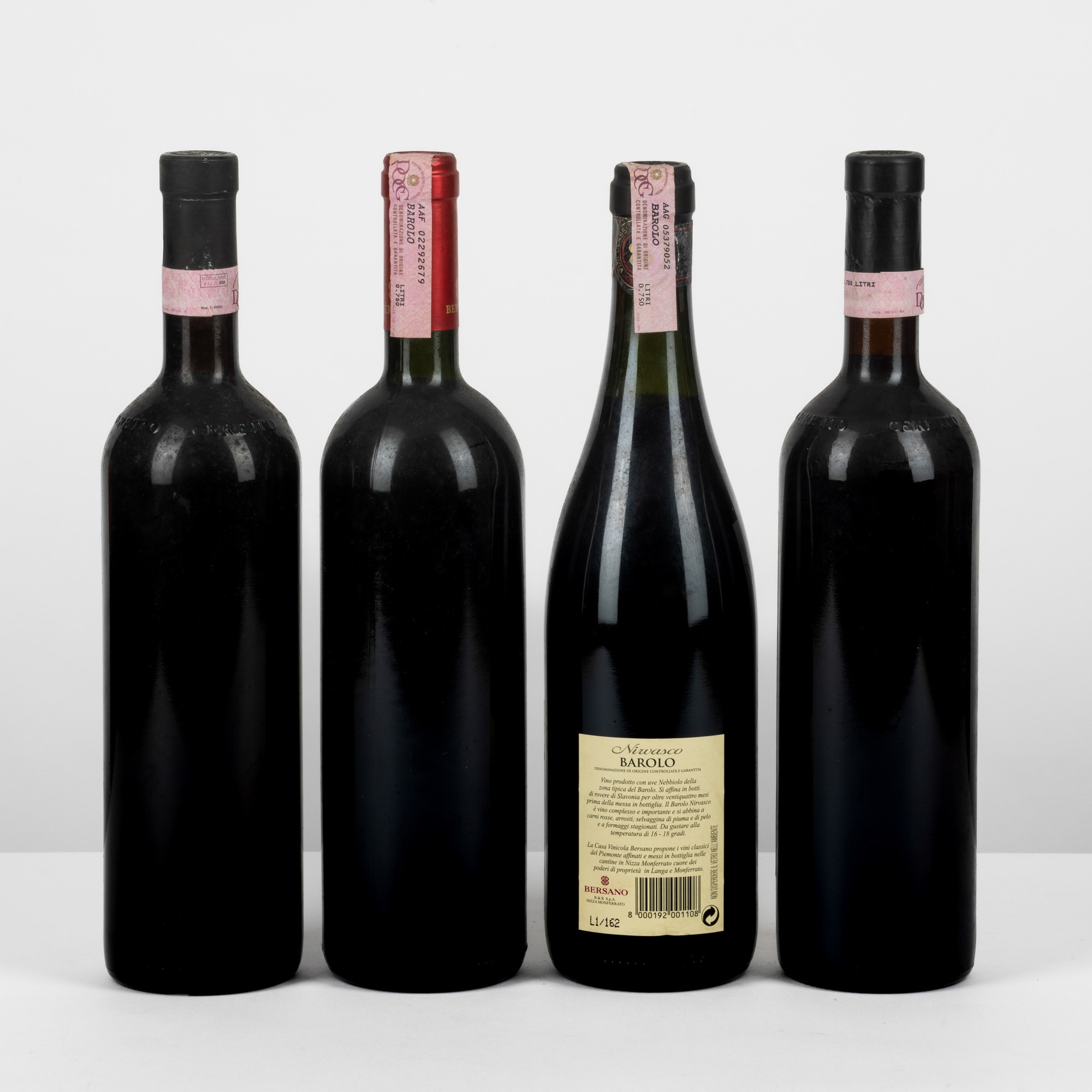 Bersano, Ceretto - Vini Barolo & Barbaresco, Selezione (4 Bottiglie, 75cl)