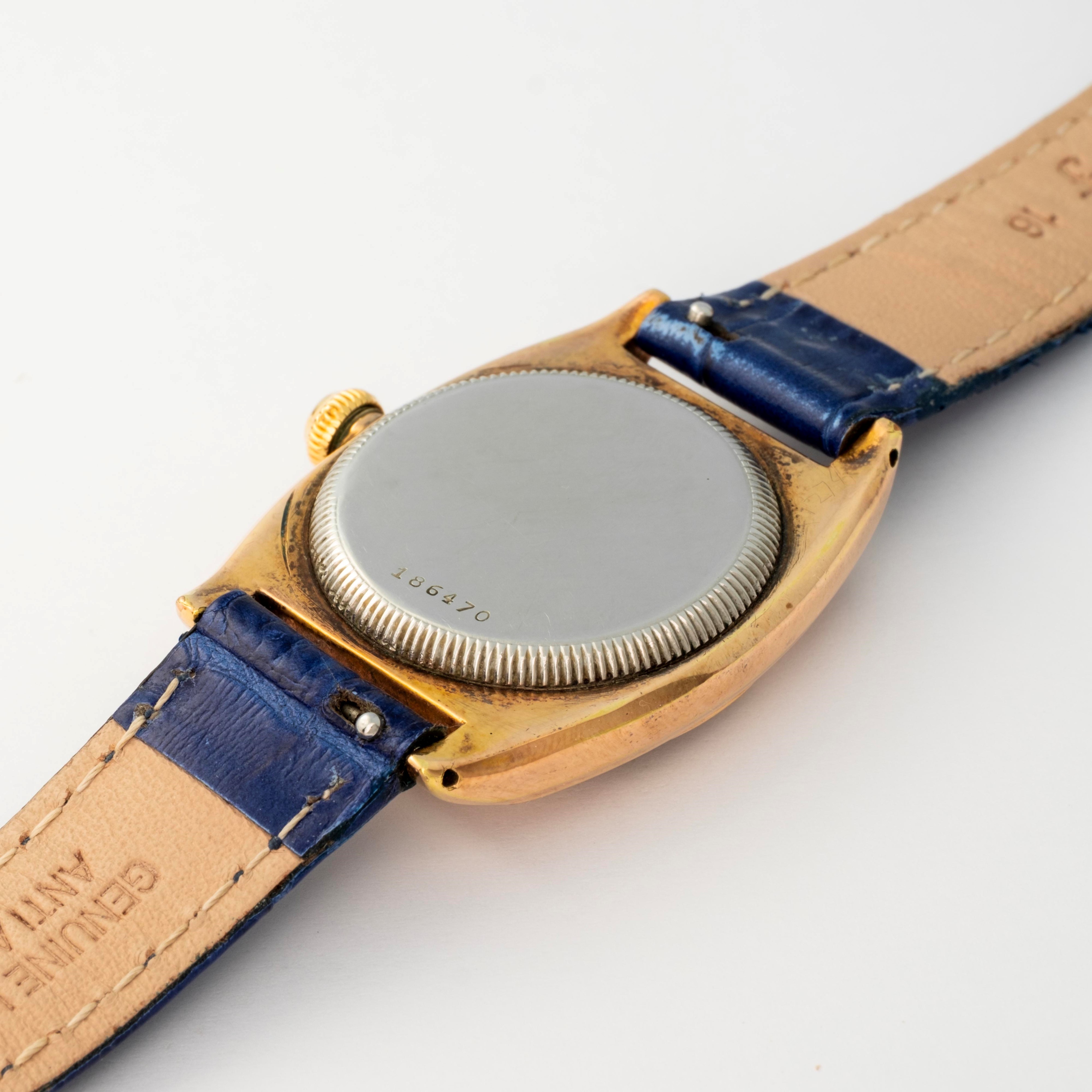 Rolex - Orologio Viceroy Observatory in laminato oro, quadrante silver virato, circa 1940