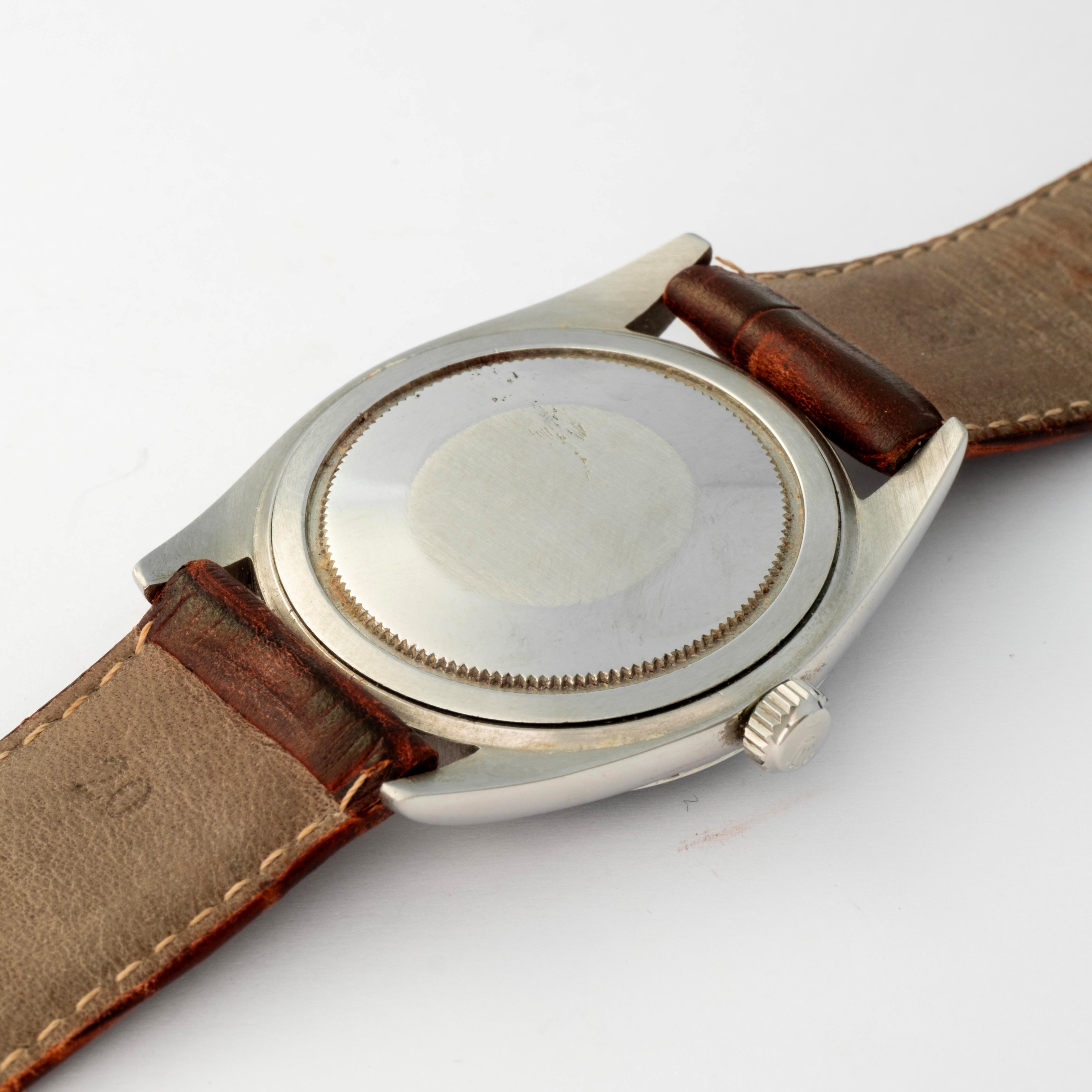 Rolex - Oyster Precision ref. 6424, orologio in acciaio con quadrante nero, circa 1960