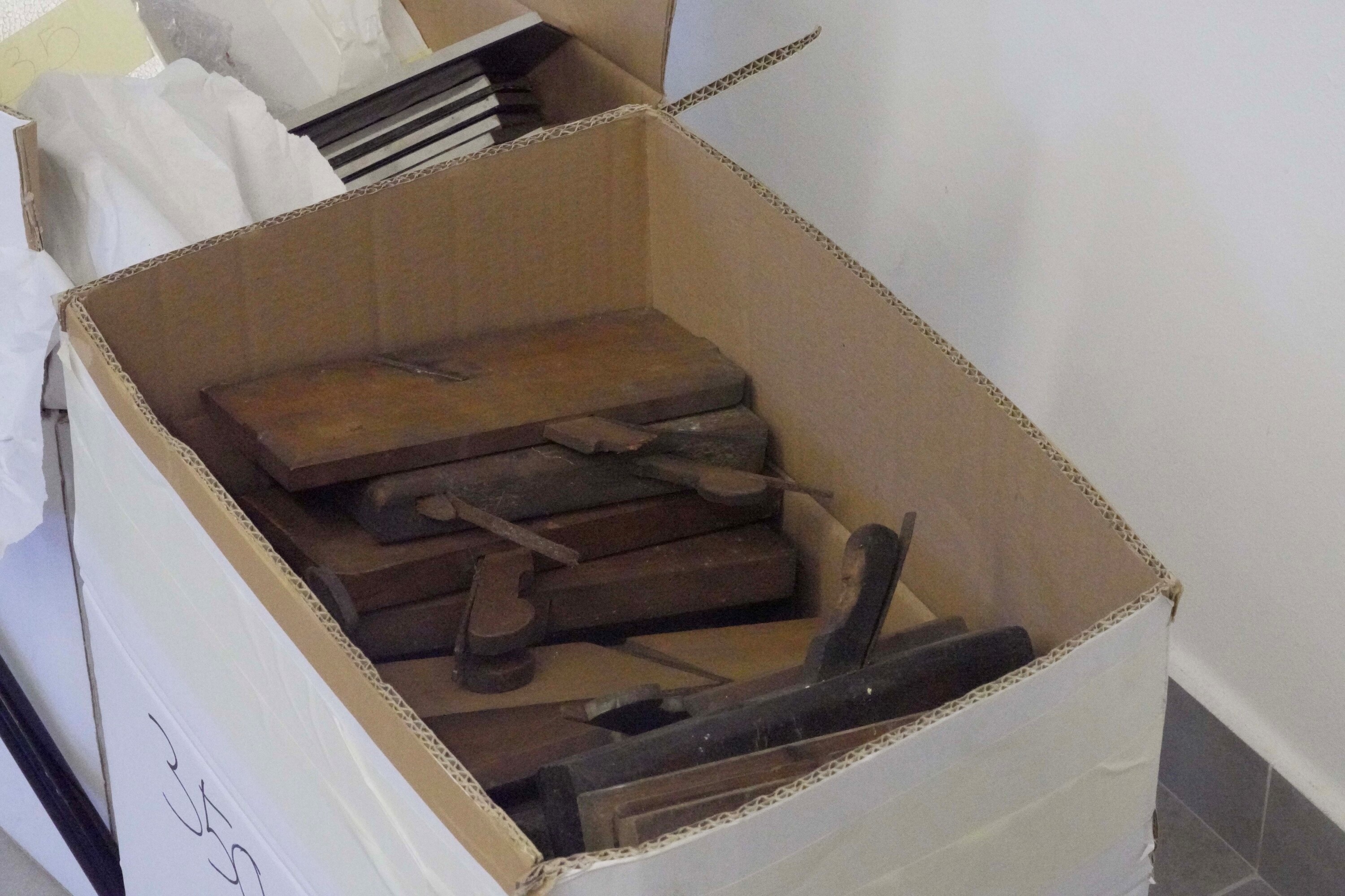 Collezione di pialle in legno