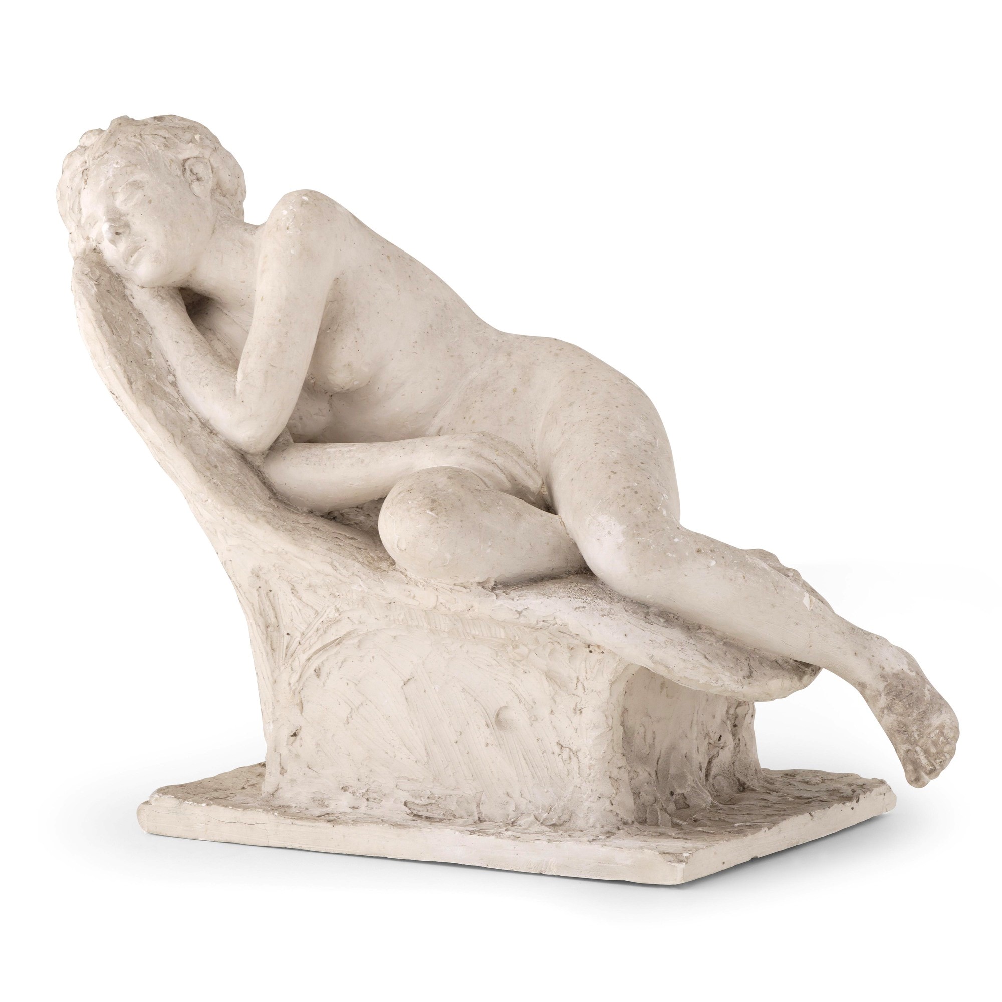 Scultore del XX secolo, Nuda dormiente (scultura in gesso)