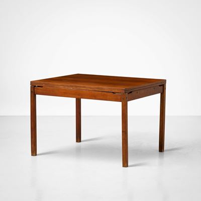Prodotto italiano, Tavolo allungabile in legno (stile industriale/Art Déco), ca. 1960