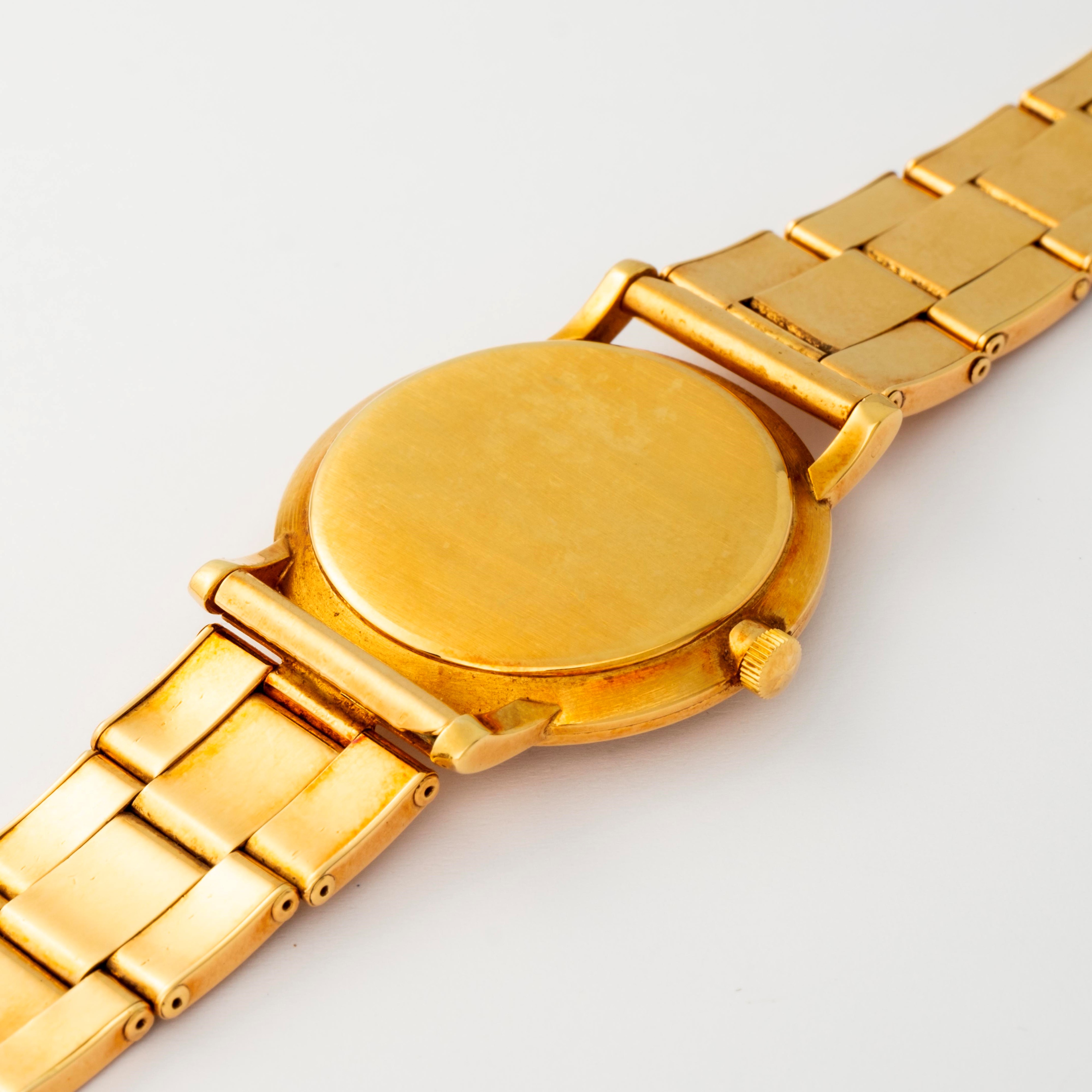Vacheron & Constantin - Orologio Extra-piatto in oro giallo 18k con bracciale Gay Frères, circa 1...