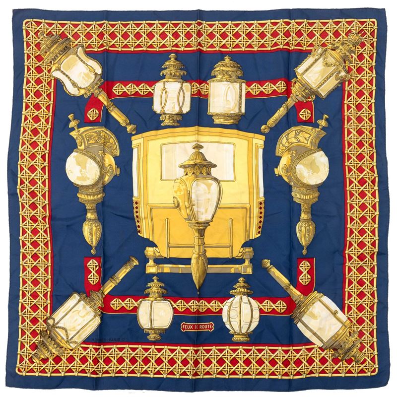 Hermès, Foulard "Feux de Route"  - Auction Fashion Vintage - Cambi Casa d'Aste