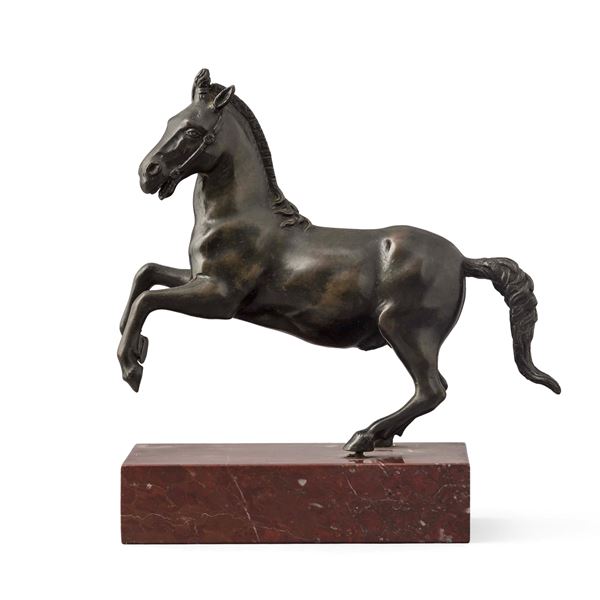 Cavallo rampante. Fonditore italiano del XVIII secolo