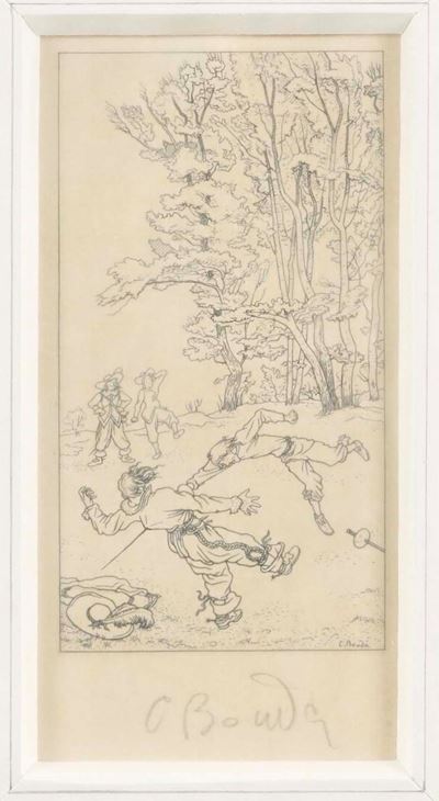 Bouda, Cyril (1901-1984), Incisione tratta da "La mano incantata" (Gerard de Nerval)