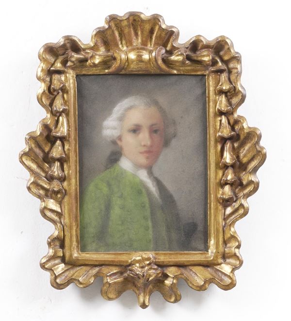 Scuola veneta del XVIII secolo Ritratto di gentiluomo con giacca verde