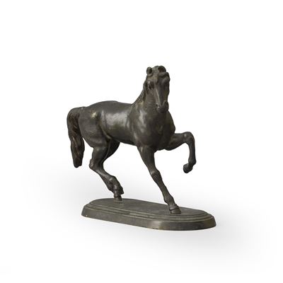 Fonditore del XIX-XX secolo, Cavallo in bronzo fuso e patinato