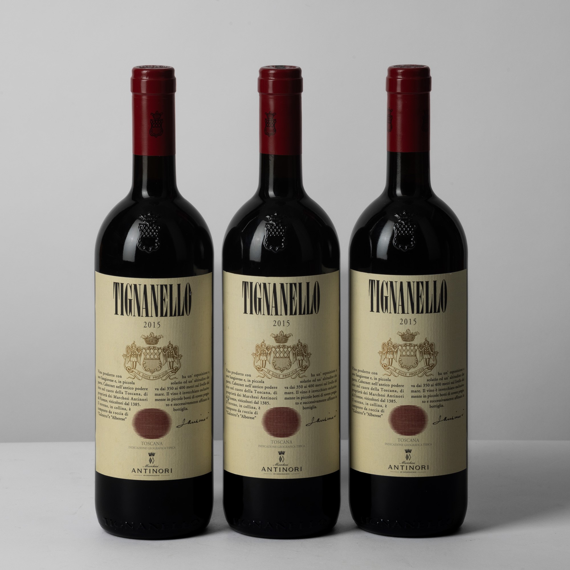 Antinori, Tignanello 2015, 3 bottiglie da 75 cl