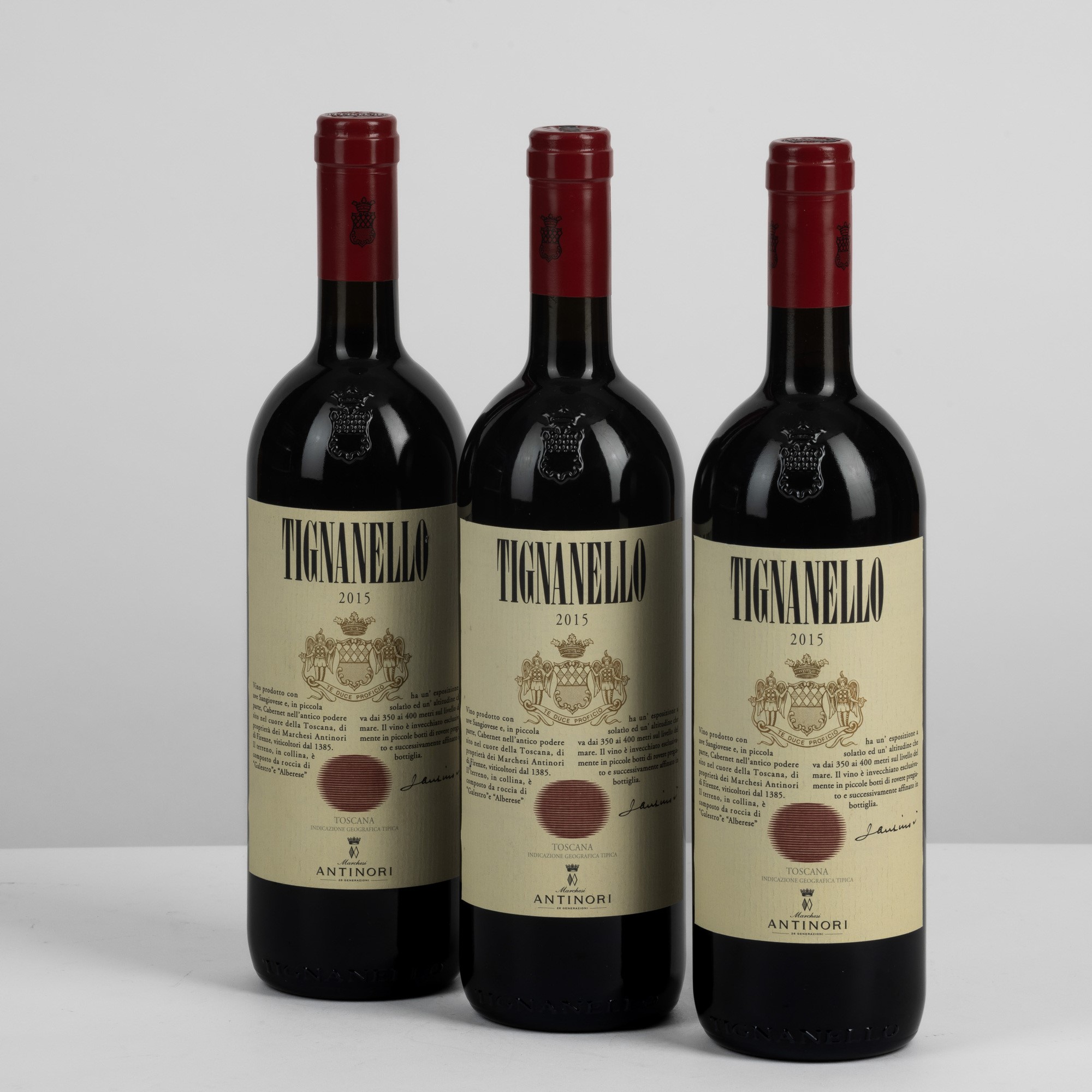 Antinori, Tignanello 2015, 3 bottiglie da 75 cl