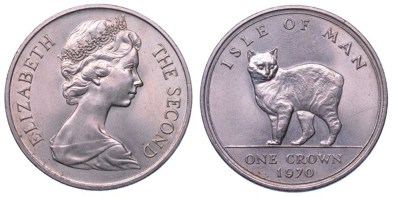 ISOLA DI MAN. ELIZABETH II, 1953-2022. Crown 1970.  - Asta Numismatica Light - Cambi Casa d'Aste