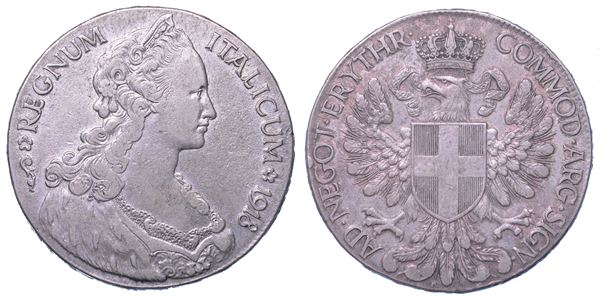 REGNO D’ITALIA. COLONIA ERITREA. VITTORIO EMANUELE III DI SAVOIA, 1900-1943. Tallero Italicum 1918.