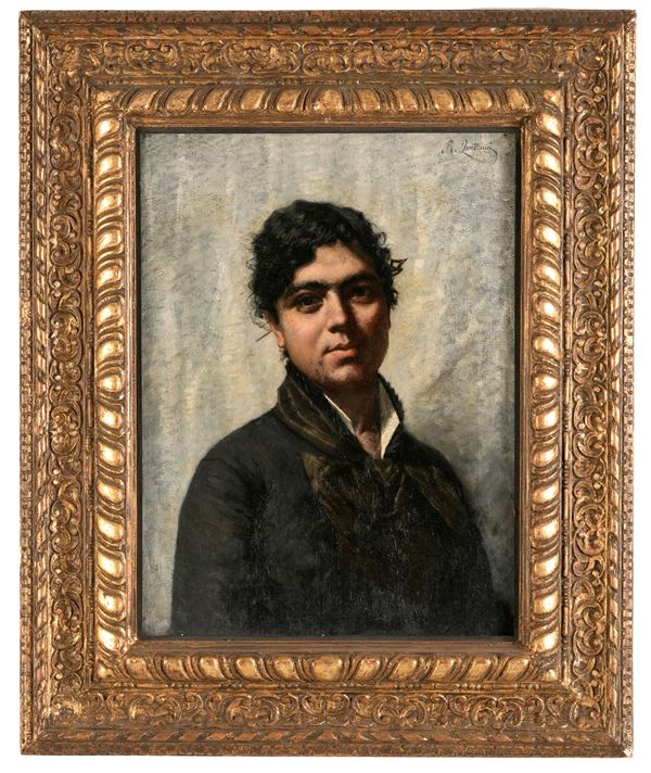 R. Quattrini (?) Ritratto femminile