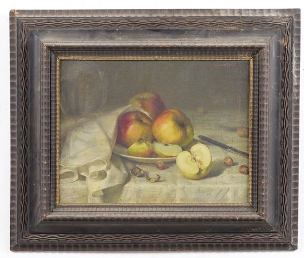 Firmato Vicentini Natura morta