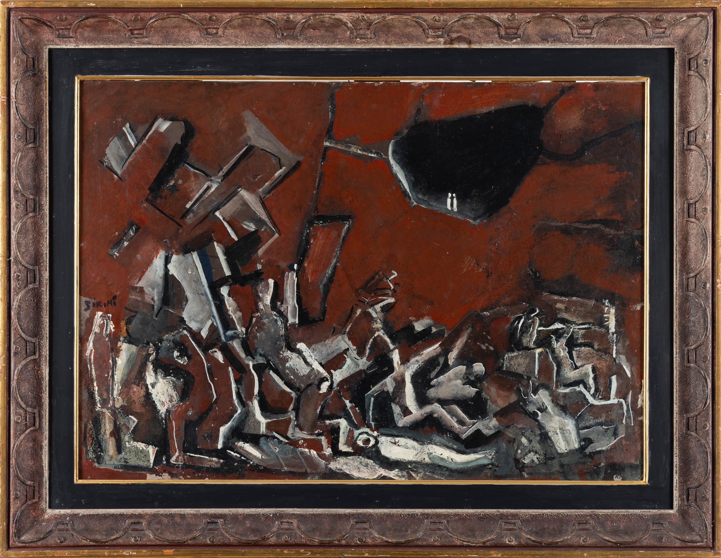 Mario Sironi - Apocalisse - tempera e olio su carta applicata su tela