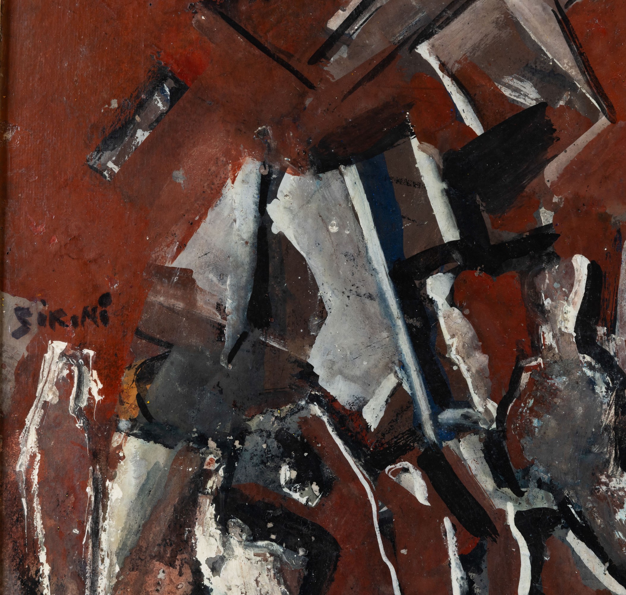 Mario Sironi - Apocalisse - tempera e olio su carta applicata su tela