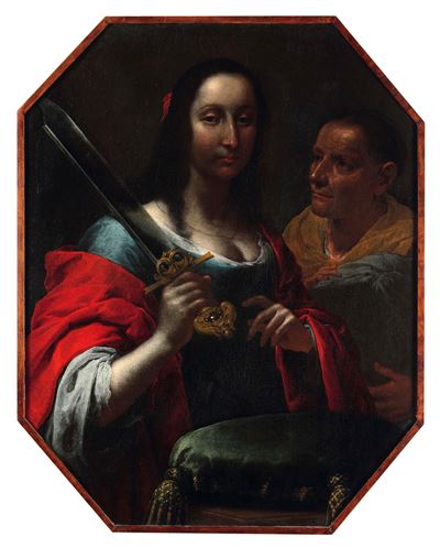 Giuditta - olio su tela ottagonale