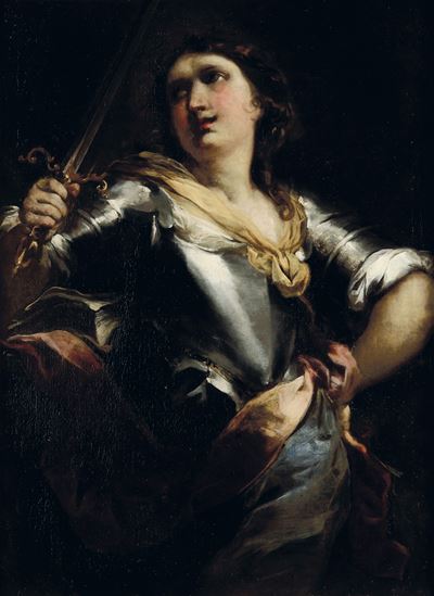 Santa Giovanna d'Arco, olio su tela