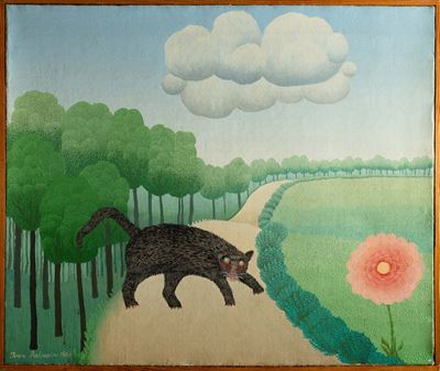 Le chat, olio su tela, 1964