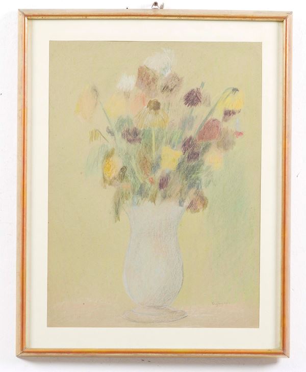 Pittore del XX secolo Vaso di fiori