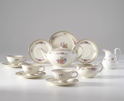 Manifattura Eschenbach, Servizio da tè “Roswitha”, porcellana (Germania, XX secolo)