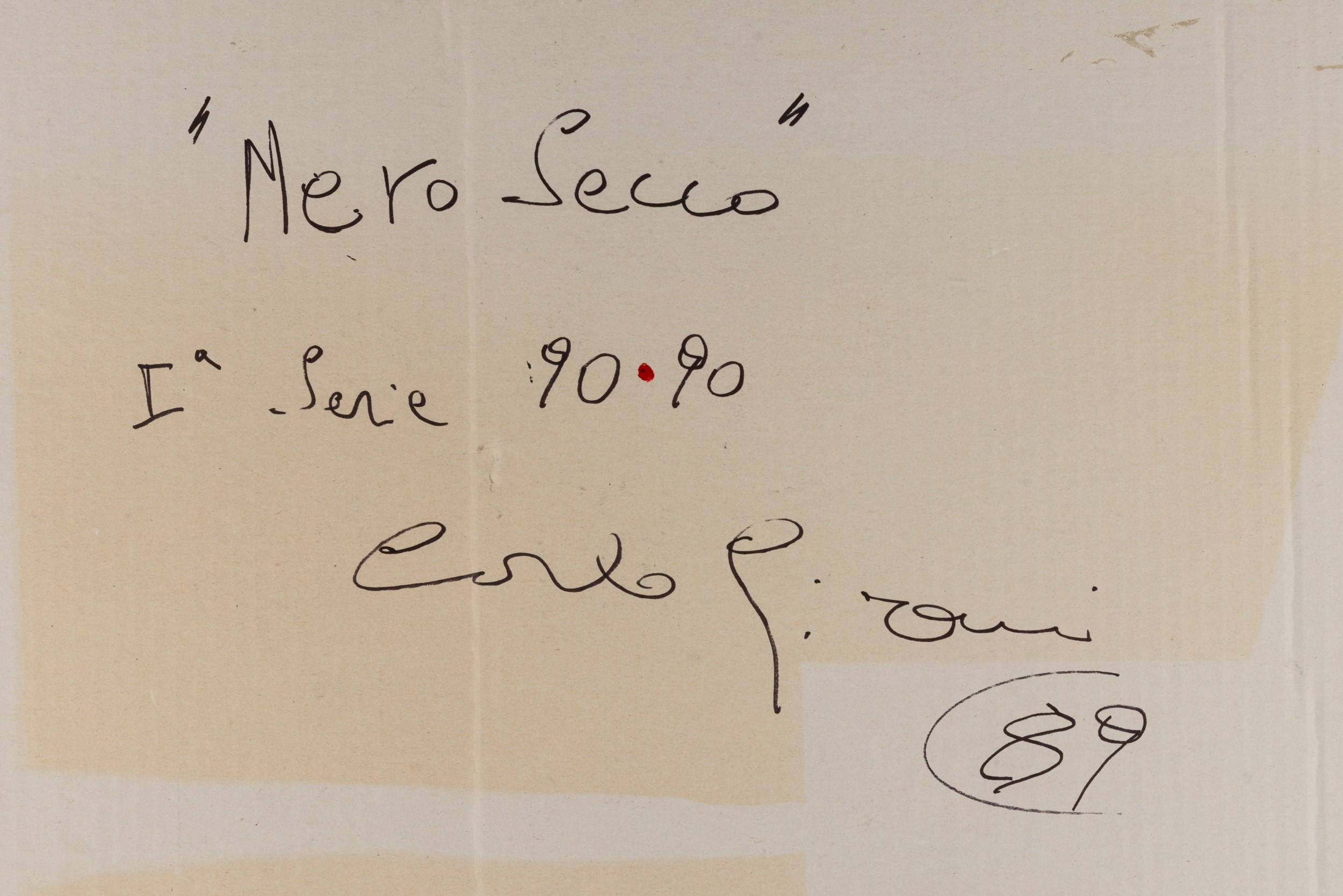 Carlo Girani - Nero secco