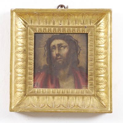 Scuola del XVII secolo, Ecce Homo, olio su rame