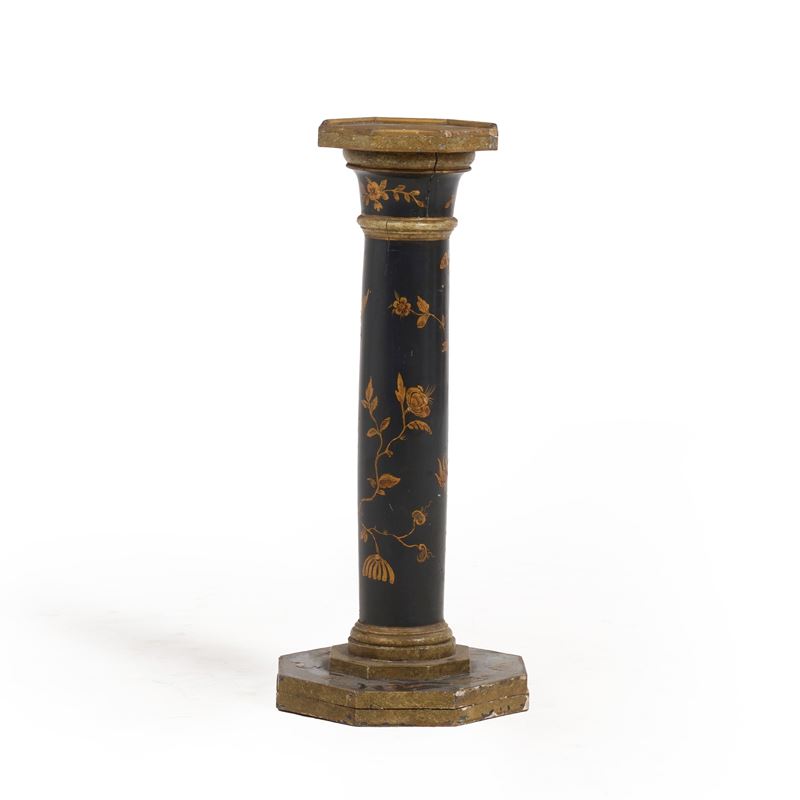 Colonna reggiubusto in legno laccato  - Asta Antiquariato - Cambi Casa d'Aste