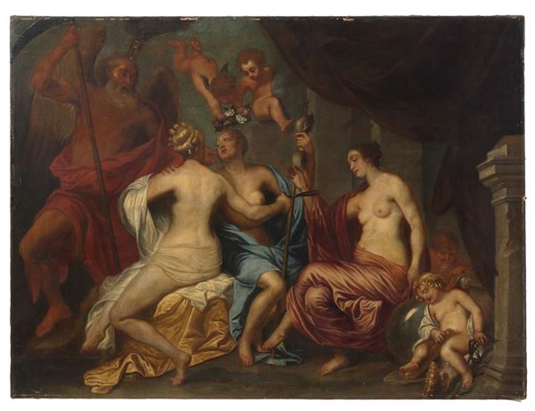 Artista fiammingo attivo in Italia nel XVII secolo Le Parche e il Tempo