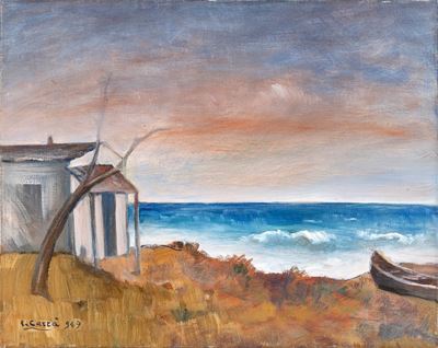 Marina, olio su tela del 1949