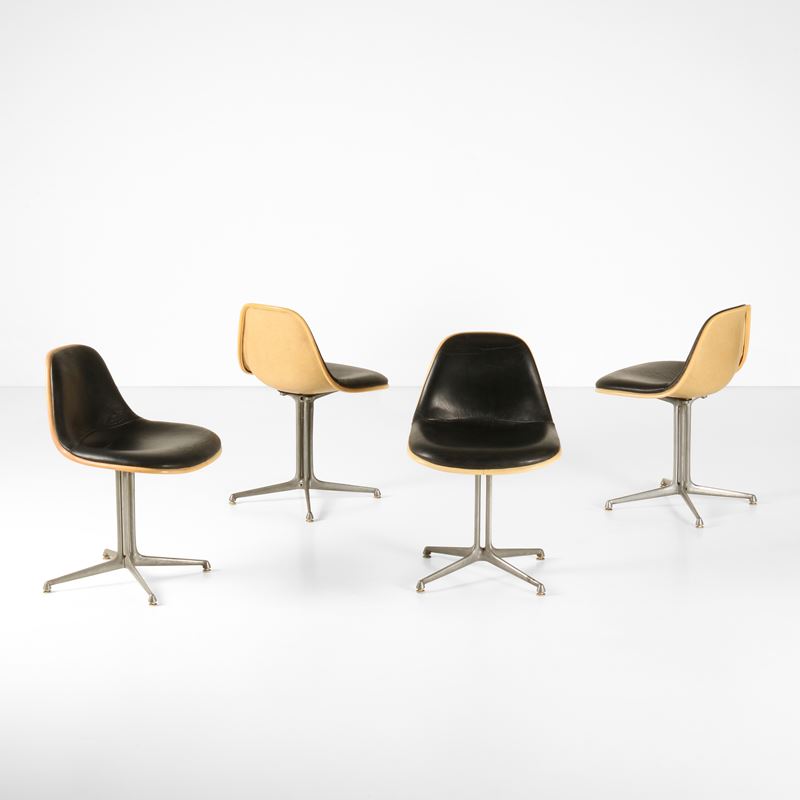 Charles &amp; Ray Eames : Quattro sedie girevoli  - Auction Design - Cambi Casa d'Aste