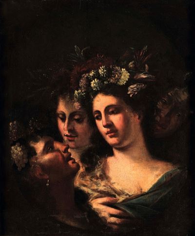 Le Quattro Stagioni, olio su tela
