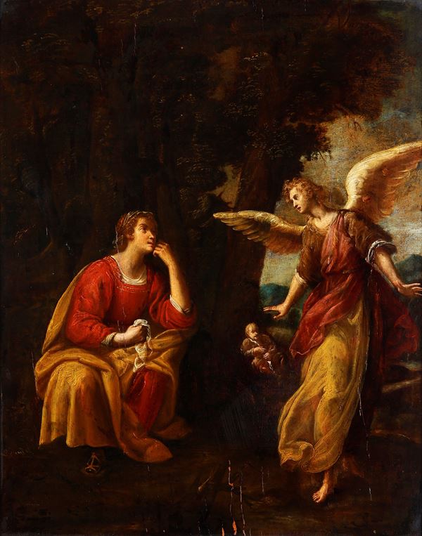 Scuola genovese del XVII secolo Agar e l’Angelo
