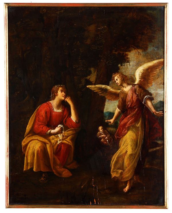 Scuola genovese del XVII secolo Agar e l’Angelo