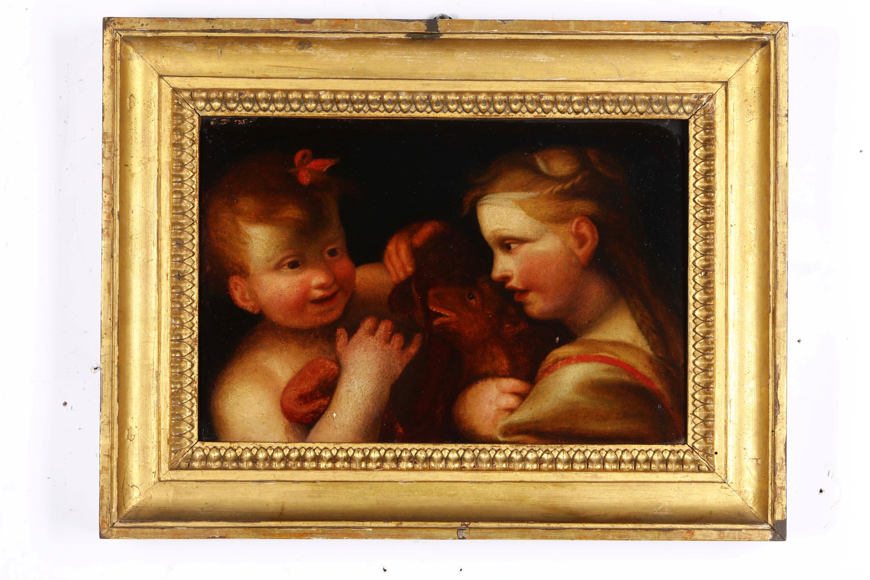 Scuola del XVIII/XIX secolo, Figure di bambini, olio su tela