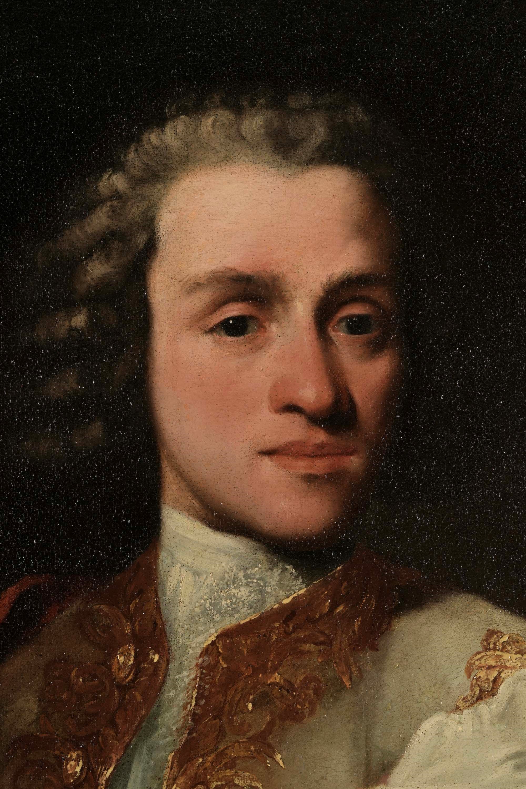 Scuola italiana del XVIII secolo, Ritratto del pittore, olio su tela