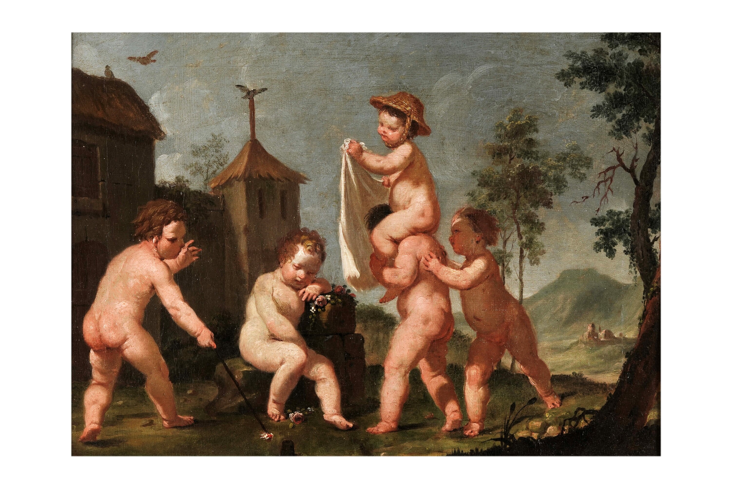 Giulio Carpioni - Gioco di fanciulli, olio su tela