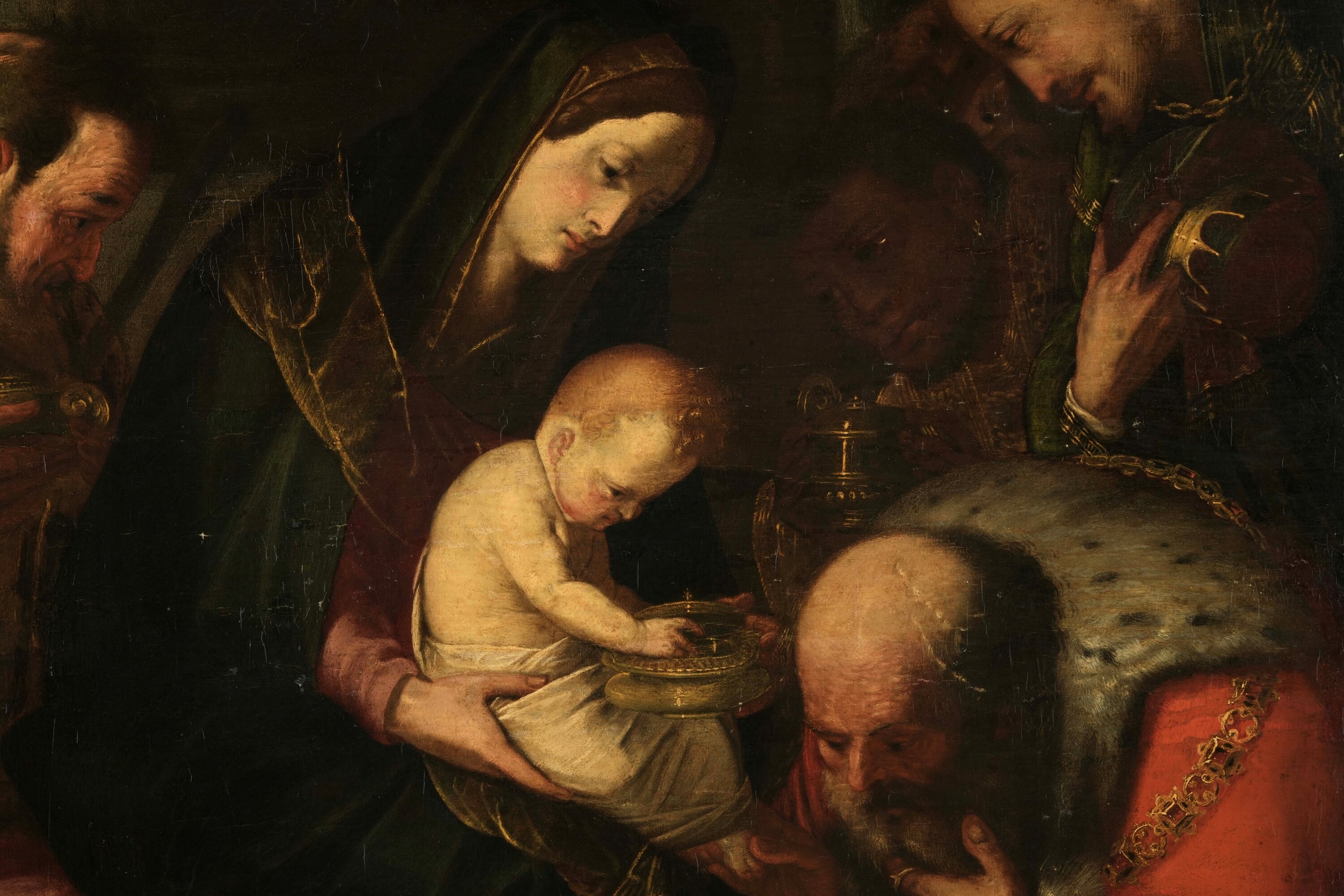Melchiorre Gherardini Detto il Ceranino - Adorazione dei Magi, olio su tavola