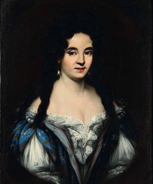 Scuola romana della fine del XVII secolo Ritratto di gentildonna