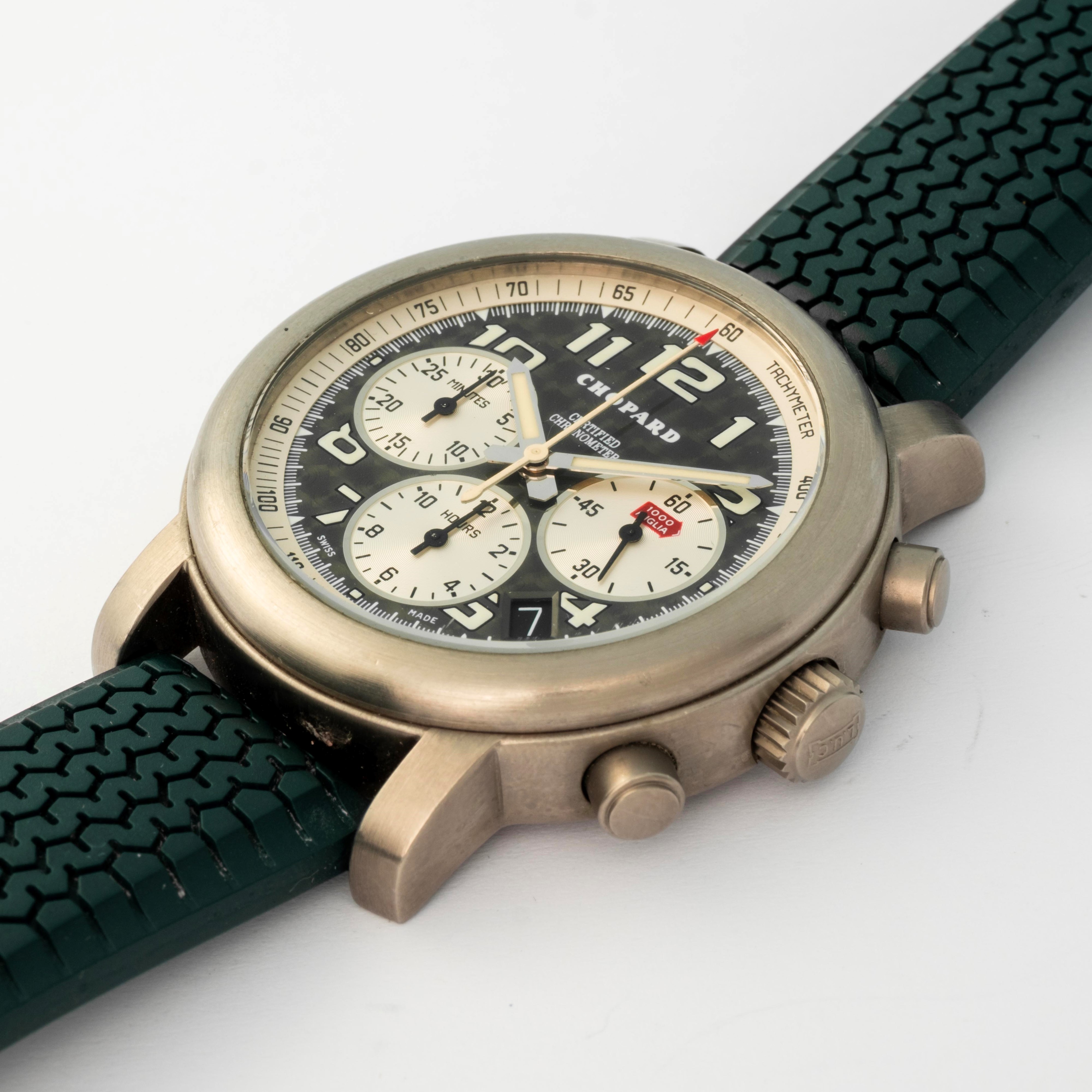 Chopard - Mille Miglia Cronografo in Titanio a Tre Contatori con Quadrante Satinato Grigio, circa...