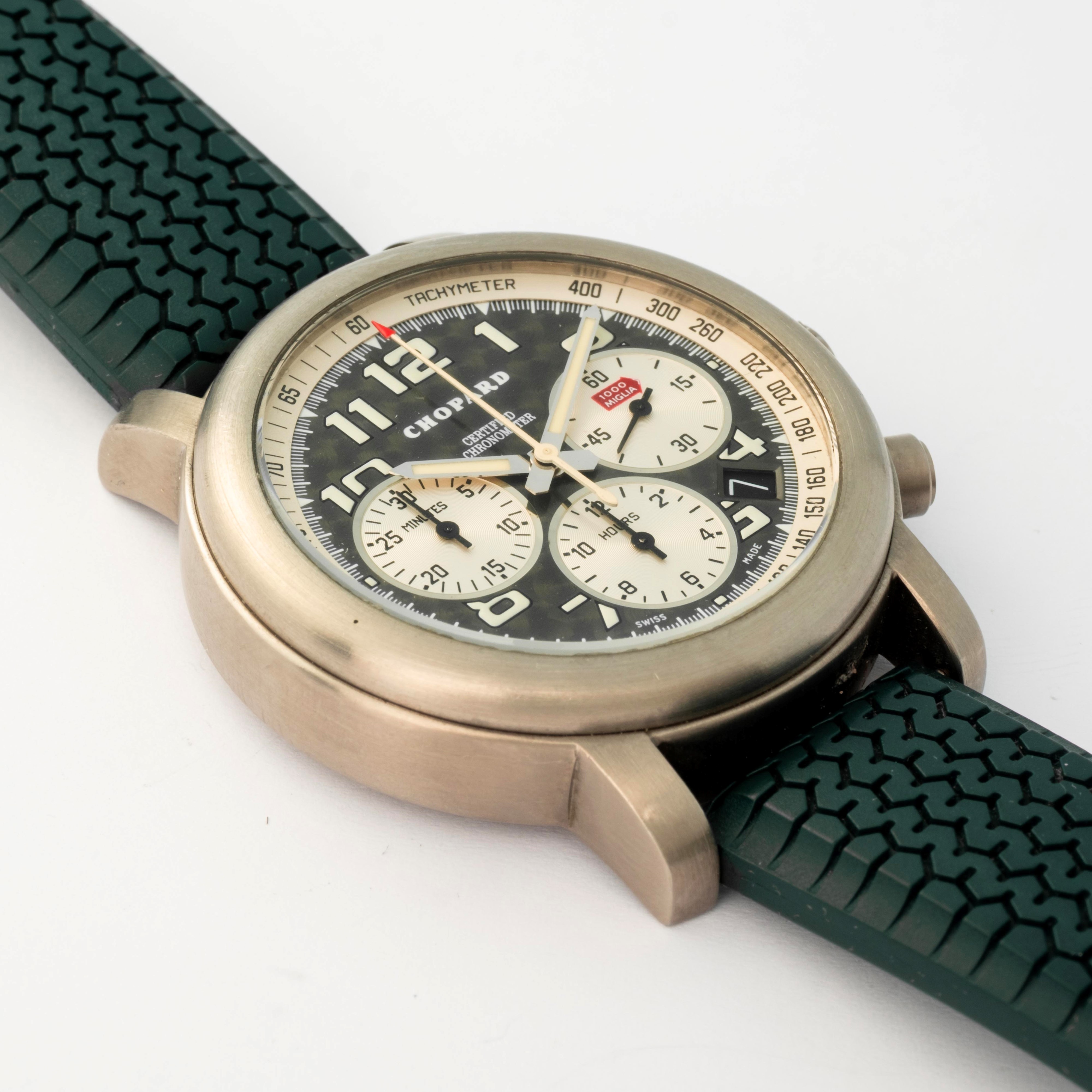 Chopard - Mille Miglia Cronografo in Titanio a Tre Contatori con Quadrante Satinato Grigio, circa...