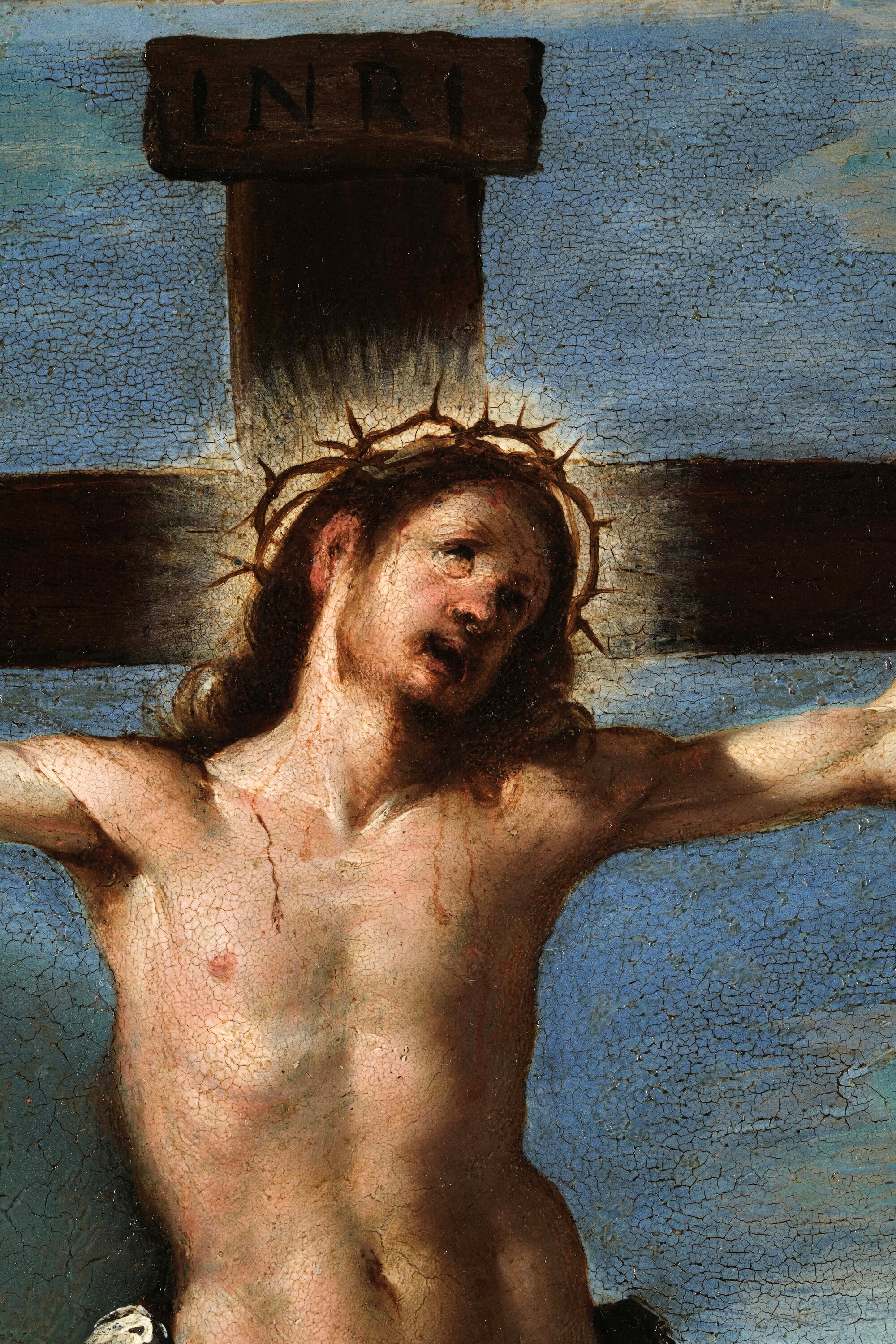 Bernardo Strozzi - Crocifissione, olio su rame