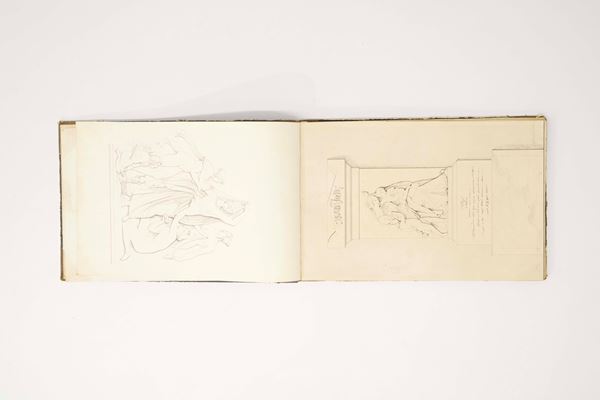 Santo Varni - Schizzi dello scultore Santo Varni disegnati nel 1833