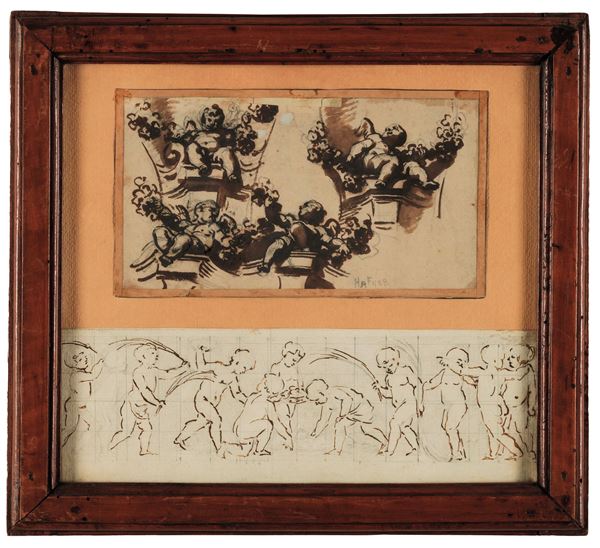 Scuola genovese del XVIII secolo Figure di putti