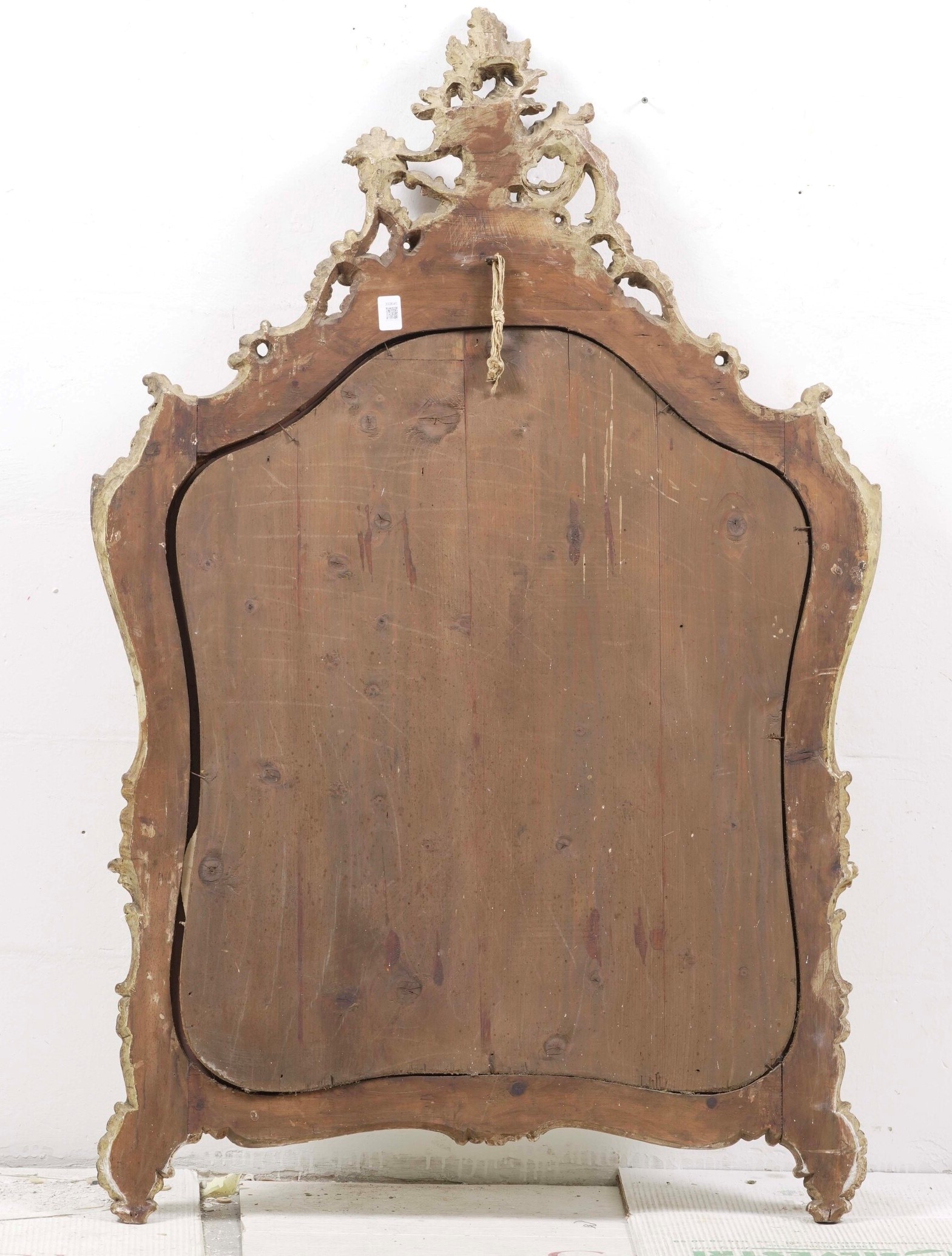 Specchiera in legno dipinto. XIX secolo