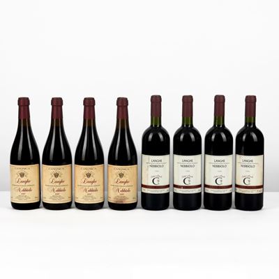 Canonica, Langhe 1997 e Cane Piero, Ciabot 1999 - Set di 8 Bottiglie