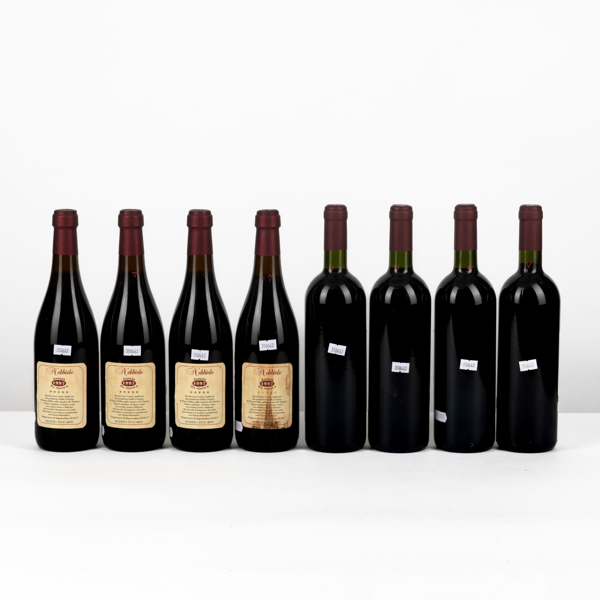 Canonica, Langhe 1997 e Cane Piero, Ciabot 1999 - Set di 8 Bottiglie