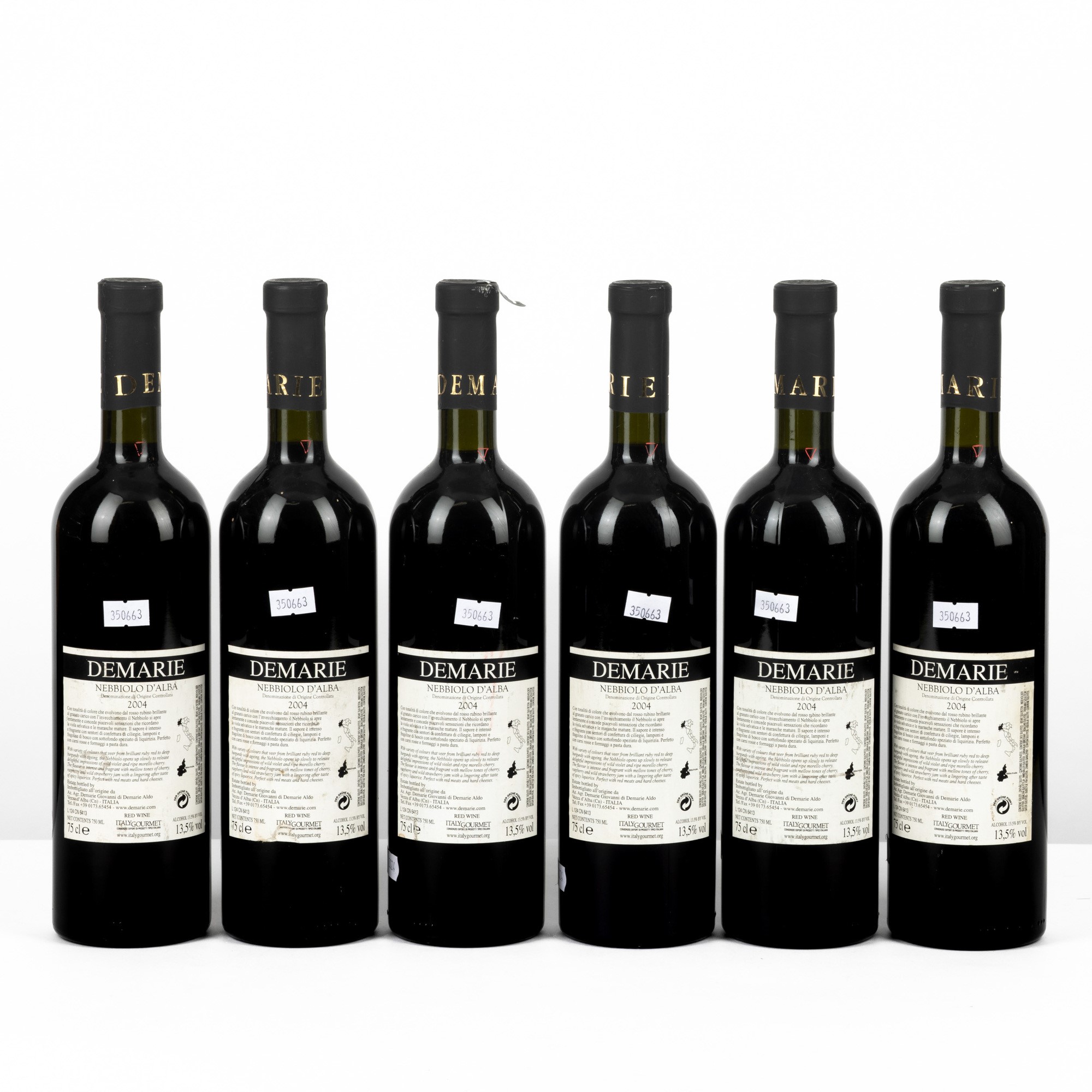 Nebbiolo D'Alba, Demarie 2004, 6 bottiglie da 75 cl